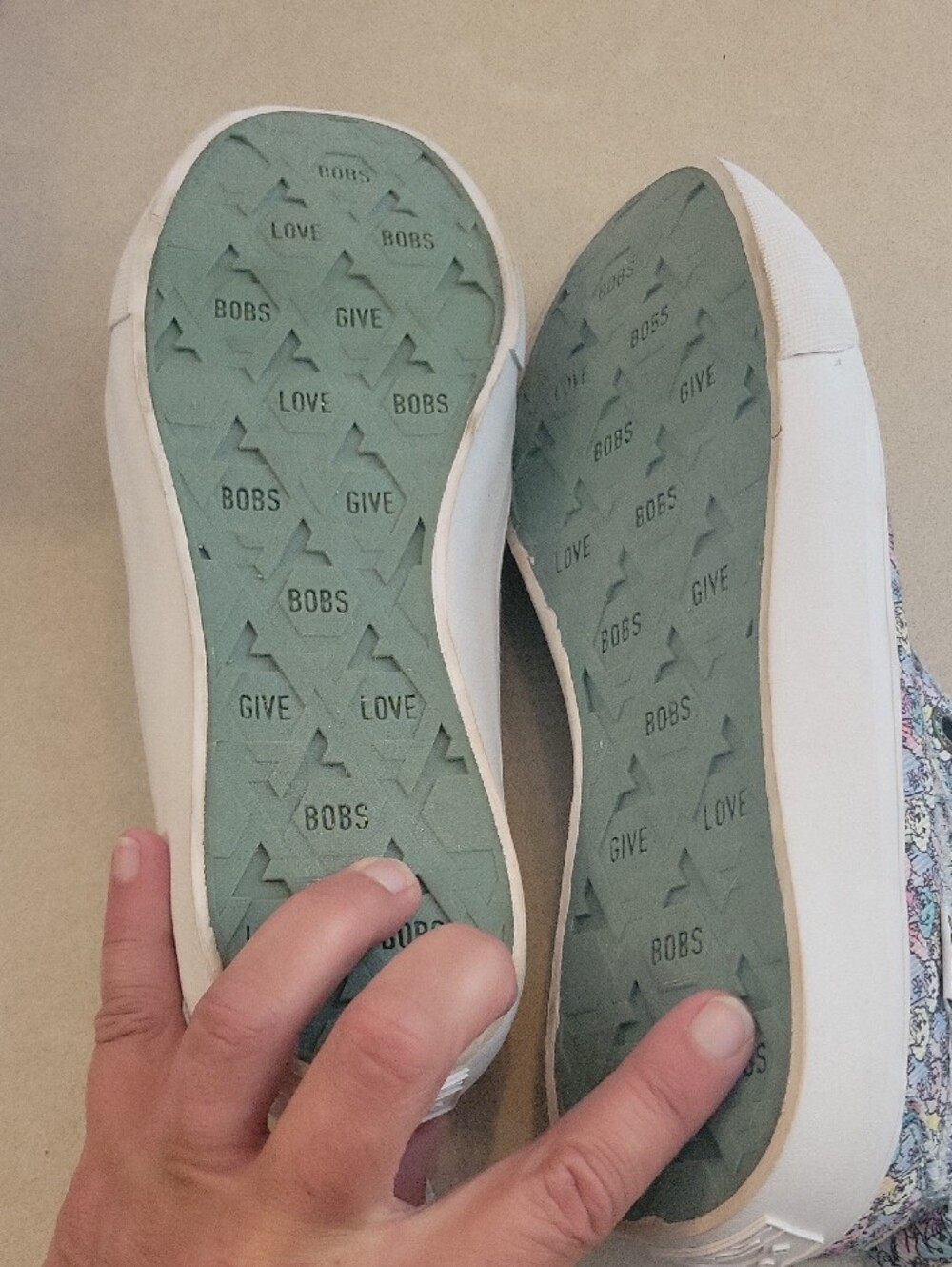 Skechers BOBS Multicolor Pastel Slip-On Knit Sneakers - Picture 4 of 5